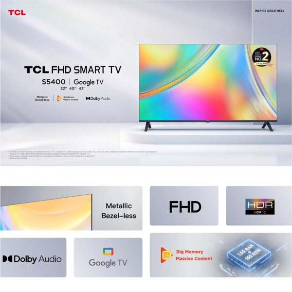 TCL Full HD Google TV S5400 | AI Smart TV - Image 2